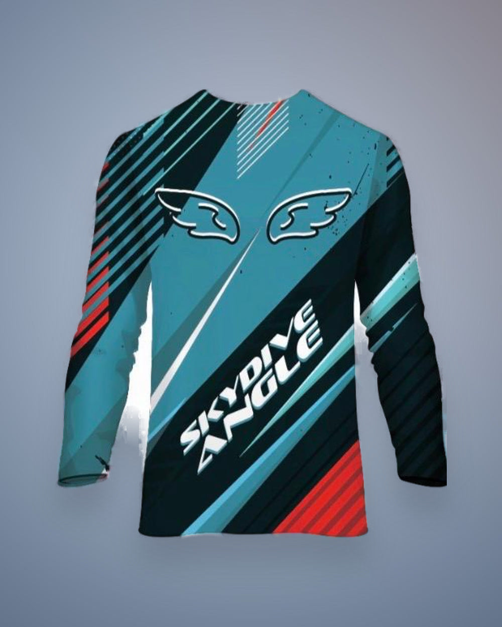 Jersey Skydive Angels, Bleu/Noir, dos